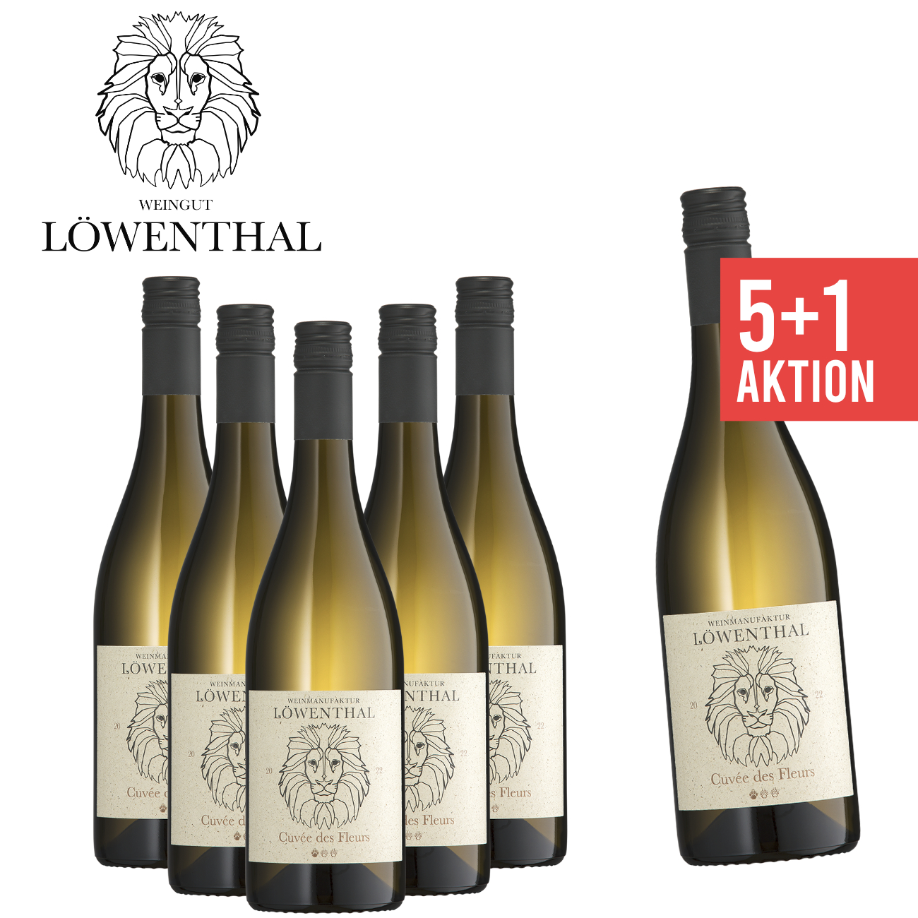 5+1 Cuvée des Fleurs feinherb 0,75 L - Weingut Löwenthal