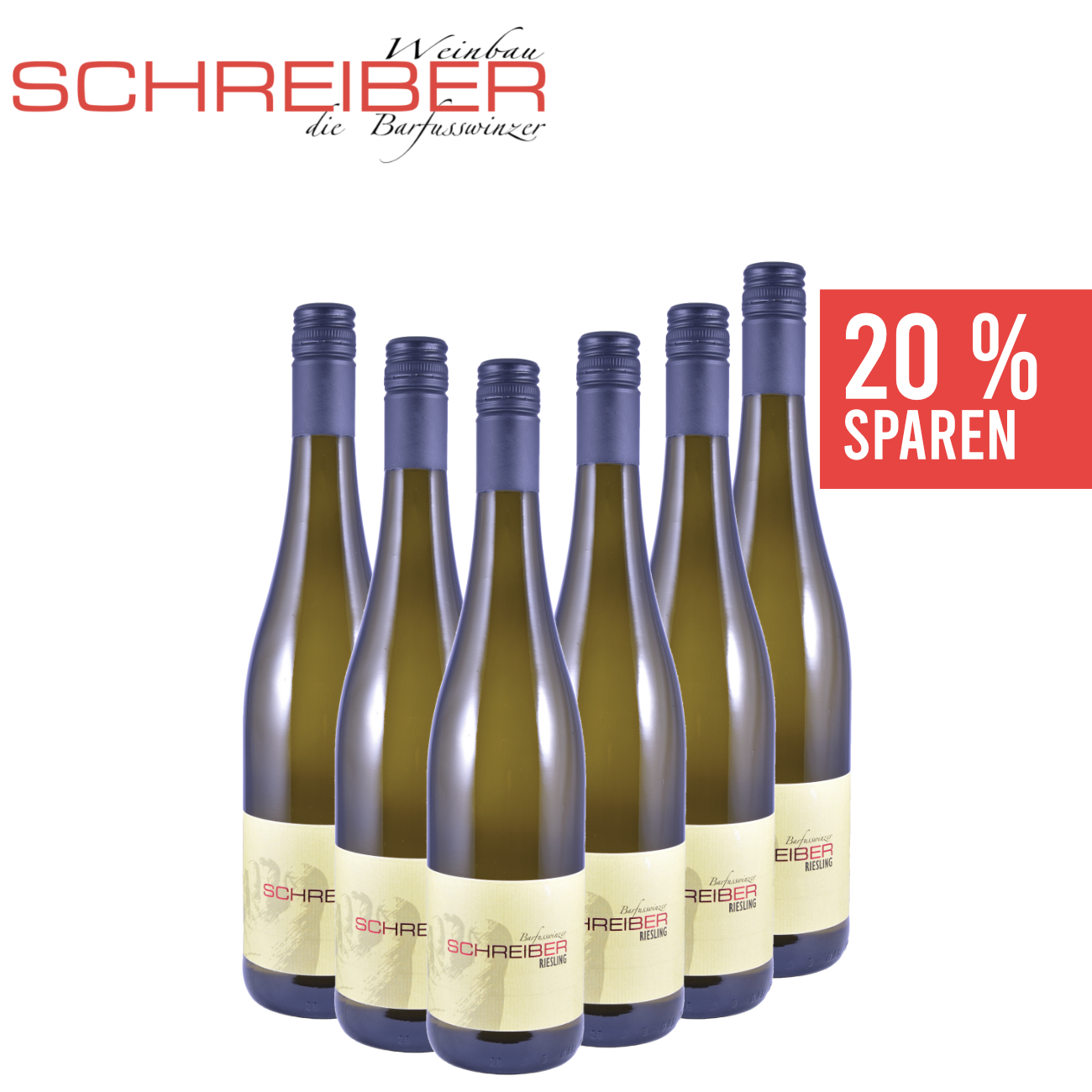 Riesling trocken 6x 0,75 L ► Weinbau Schreiber
