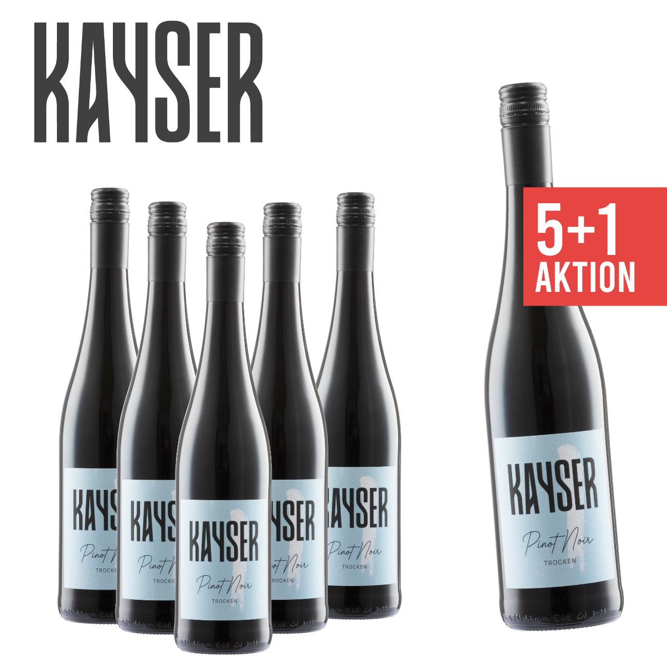Frank Kayser Wein & Sekt ► 5+1 Pinot Noir trocken 0,75 L