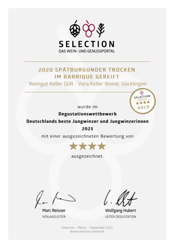 2020 Spätburgunder trocken Barrique 0,75 L - Vera Keller Weine
