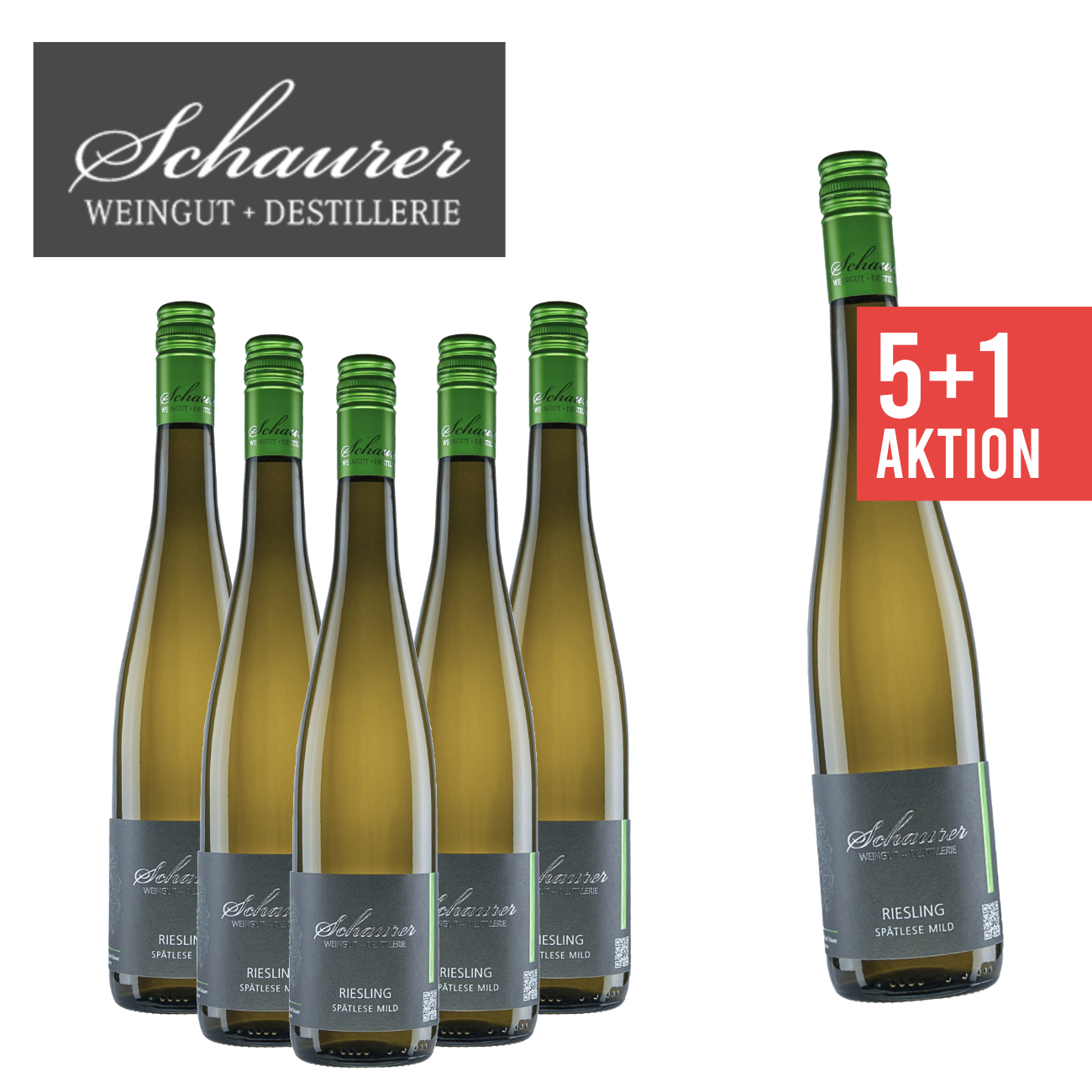 5+1 Riesling Spätlese mild 0,75 L - Weingut Schaurer