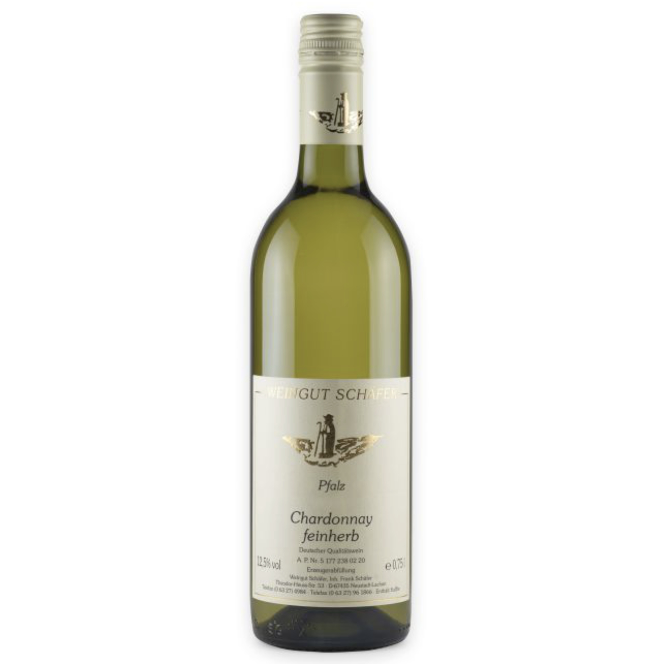 2023 Chardonnay feinherb 0,75 L - Weingut Frank Schäfer