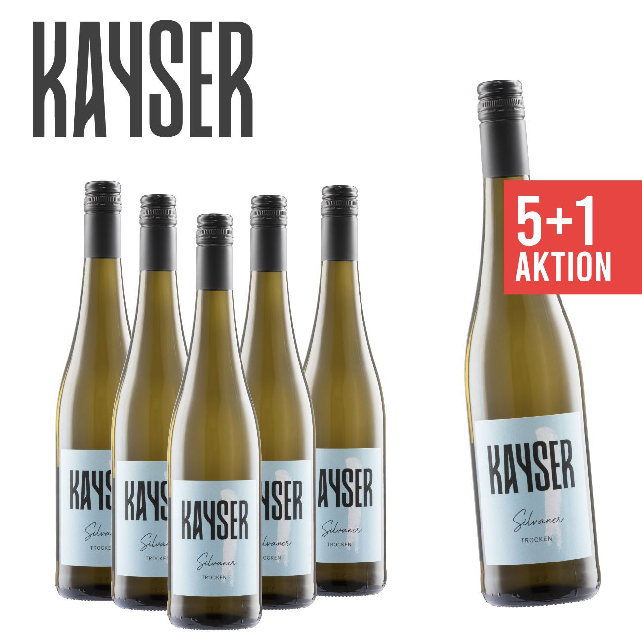 Frank Kayser Wein & Sekt ► 5+1 Silvaner trocken 0,75 L