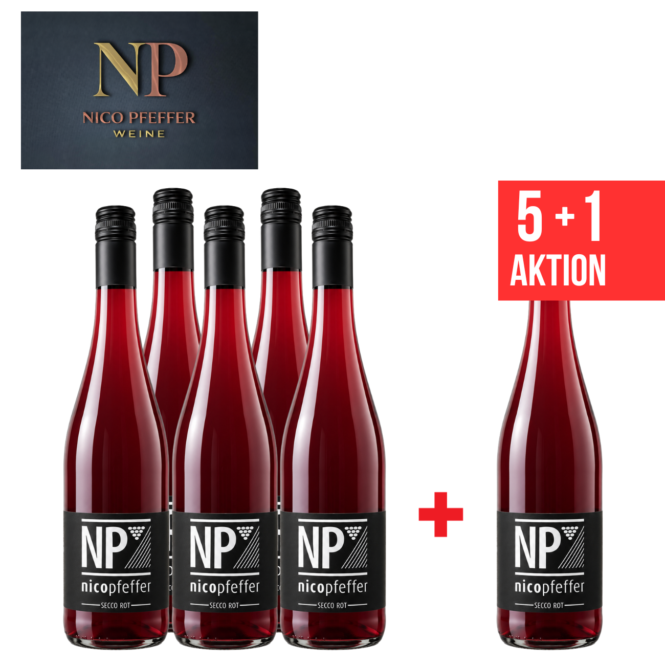 5+1 Secco Rot "Cassis" 0,75 L - Weingut Nico Pfeffer