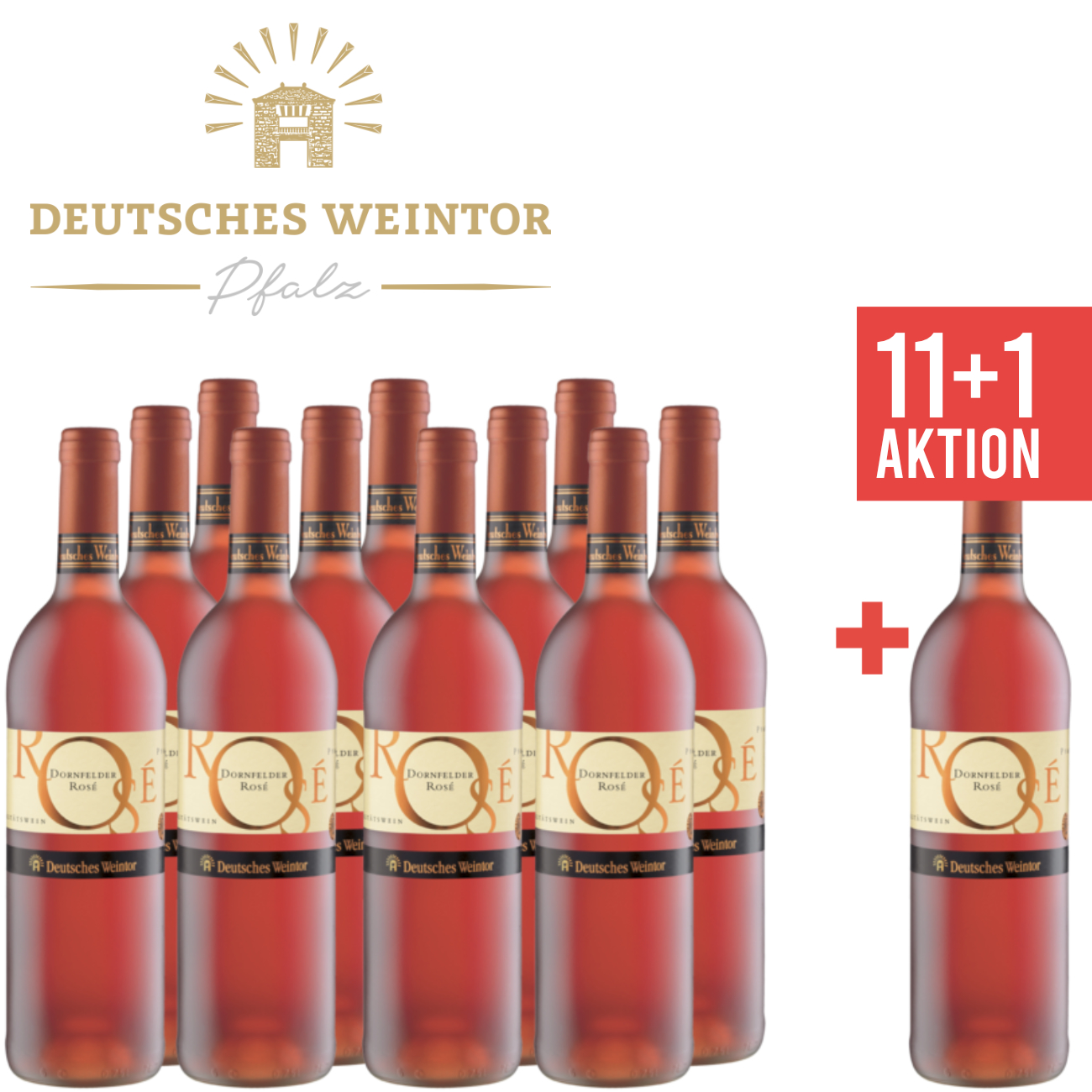 11+1 Dornfelder Rosé trocken 0,75 L - Deutsches Weintor