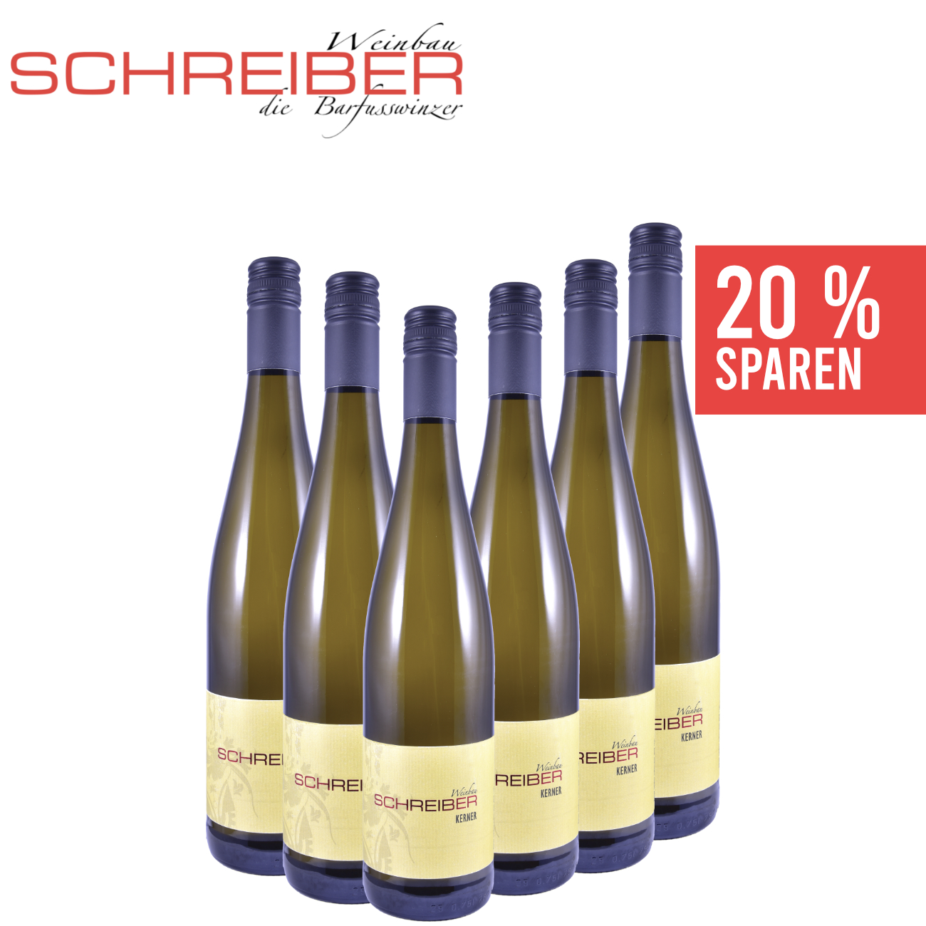 Kerner Kabinett lieblich 0,75 L ► Weinbau Schreiber - die Barfusswinzer