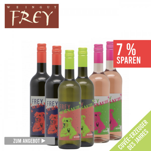 Frey Schnauze Weinpaket 6 x 0,75 L ► Weingut Frey