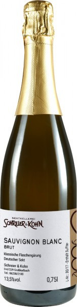 Sauvignon Blanc Sekt brut 0,75 L - Wein- und Sektgut Schreier