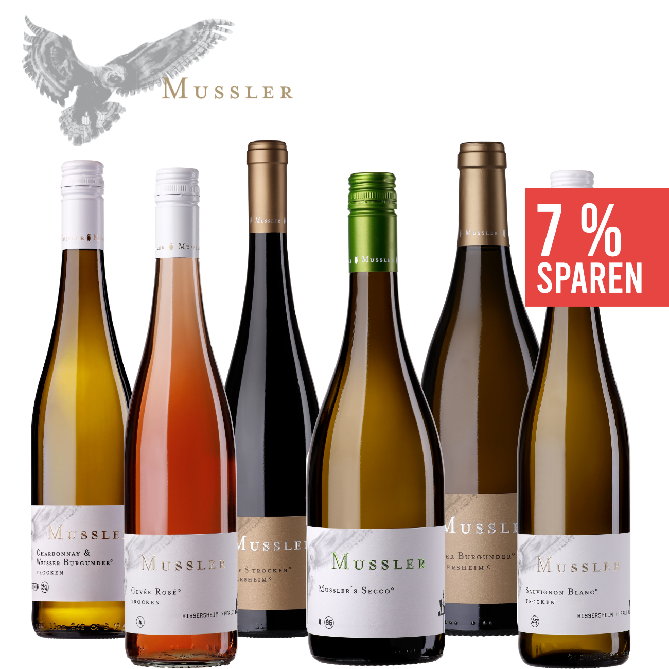 Mussler´s Mix 6 x 0,75 L Weinpaket ▻ Mussler | Pfalz | Pfälzer Wein