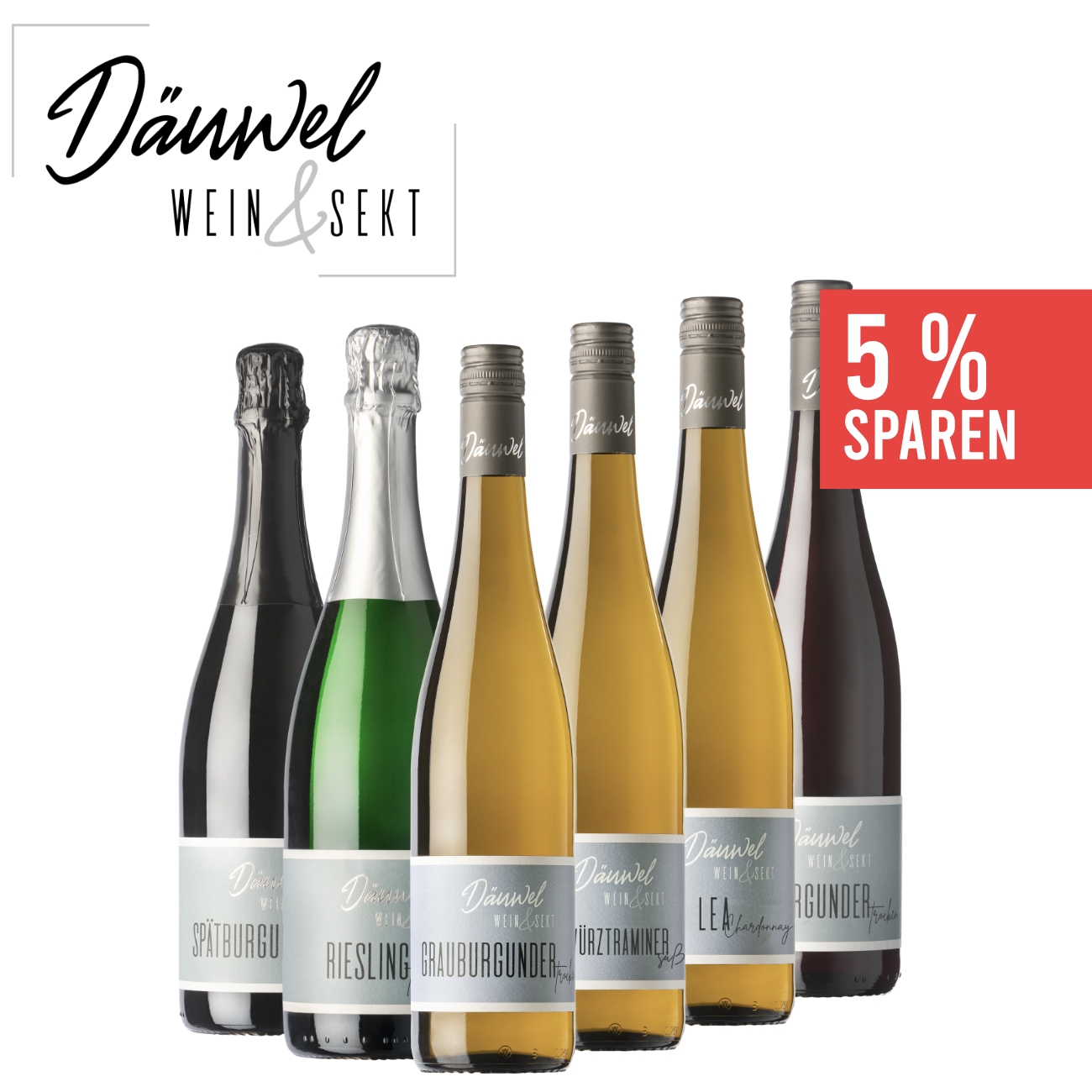 Däuwel's Probierpaket 6 x 0,75 L - Wein & Sekt Däuwel