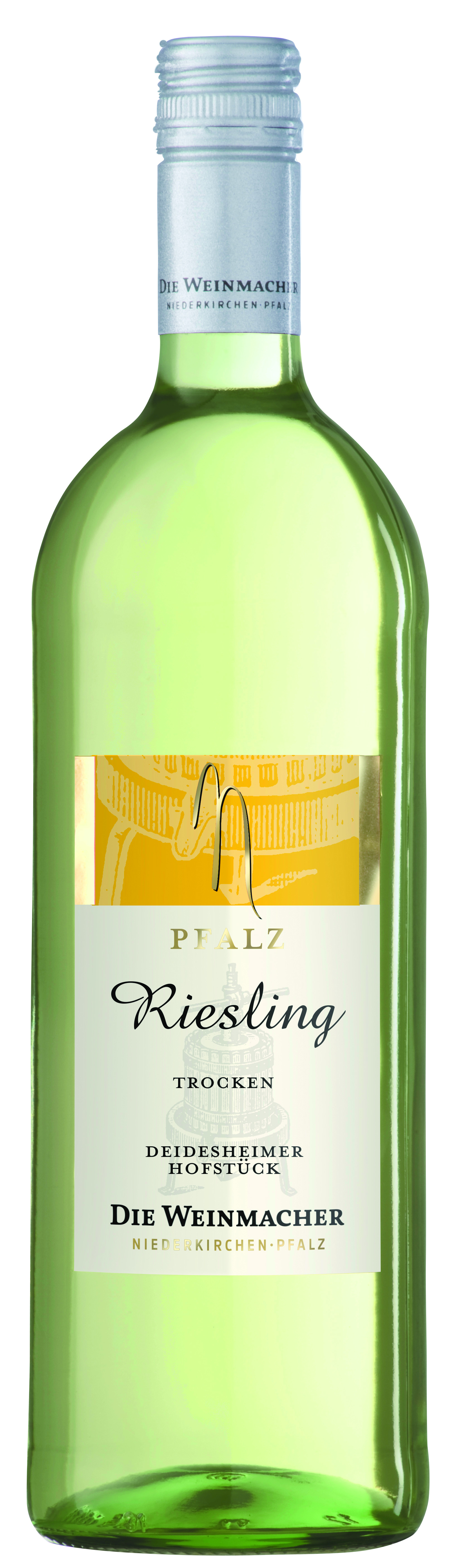 Riesling trocken Deidesheimer Hofstück 1,0 L ▻ Die Weinmacher | Pfalz |  Pfälzer Wein