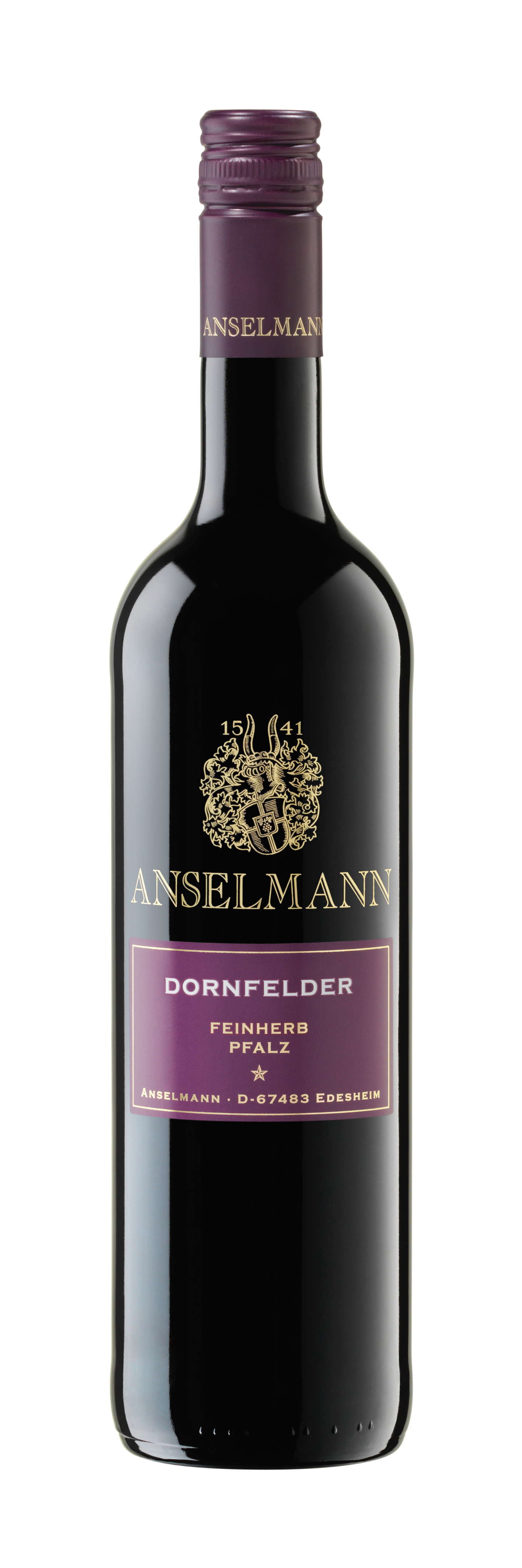 2023 Dornfelder feinherb 0,75 L - Weingut Anselmann