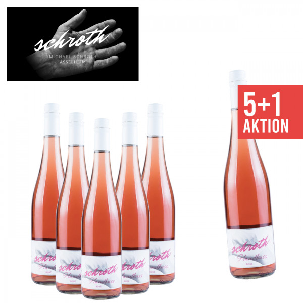 5+1 "Handkuss" Rosé lieblich "Ortswein" 0,75 L ► Michael Schroth