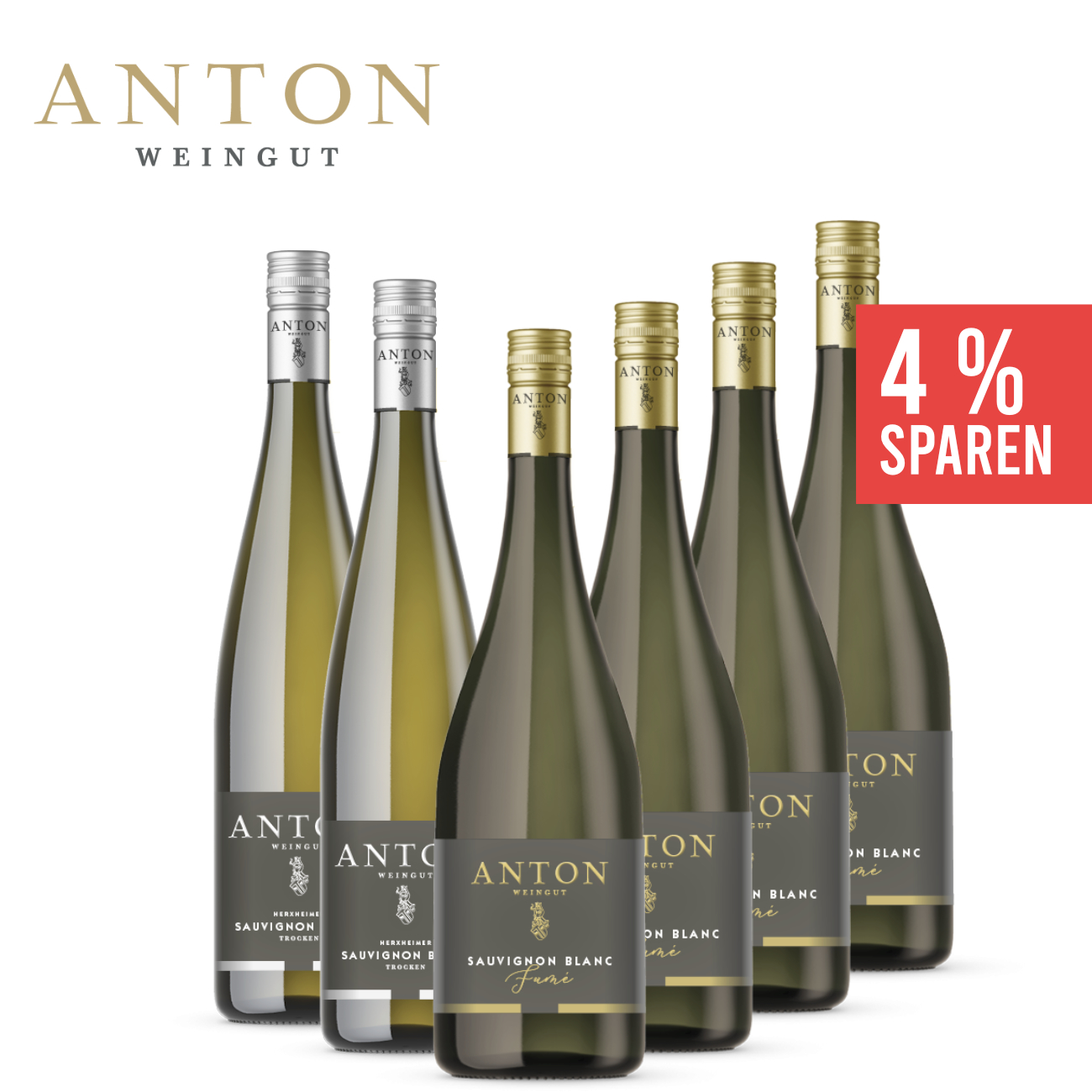 Sauvignon Blanc Entdeckerpaket 6 x 0,75 L - Weingut Anton