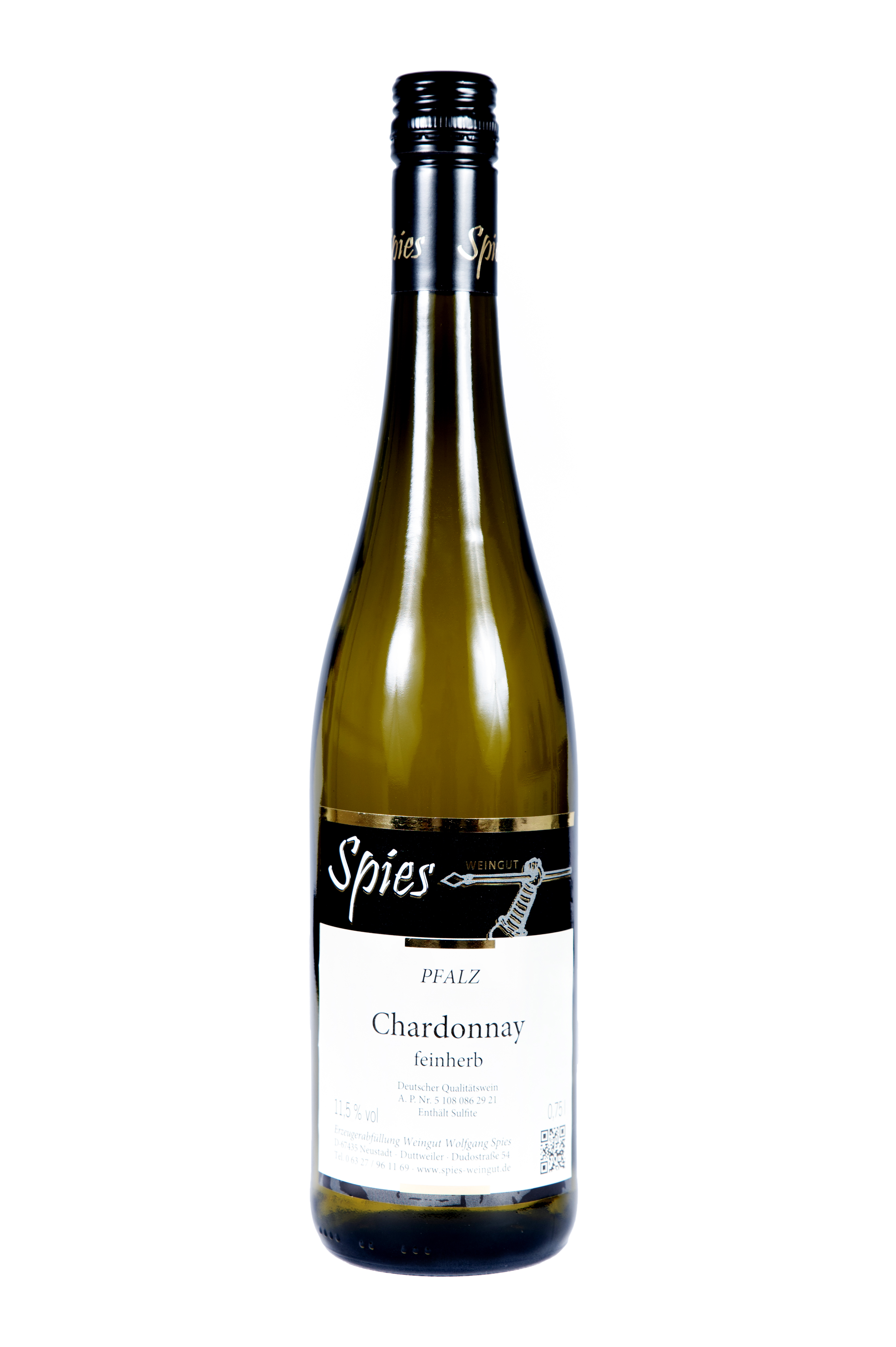 2022 Chardonnay feinherb 0,75 L - Weingut Spies