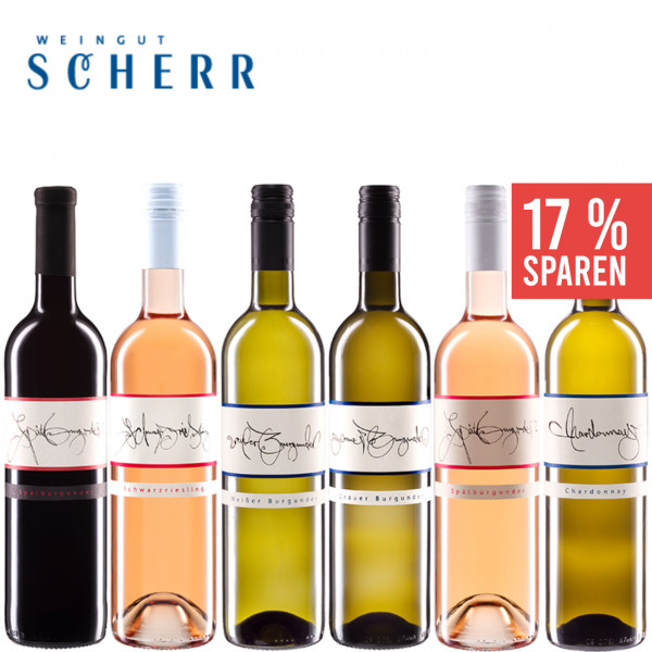 Burgunderpaket 6 x 0,75 L Weinpaket ► Weingut Scherr | Pfalz 