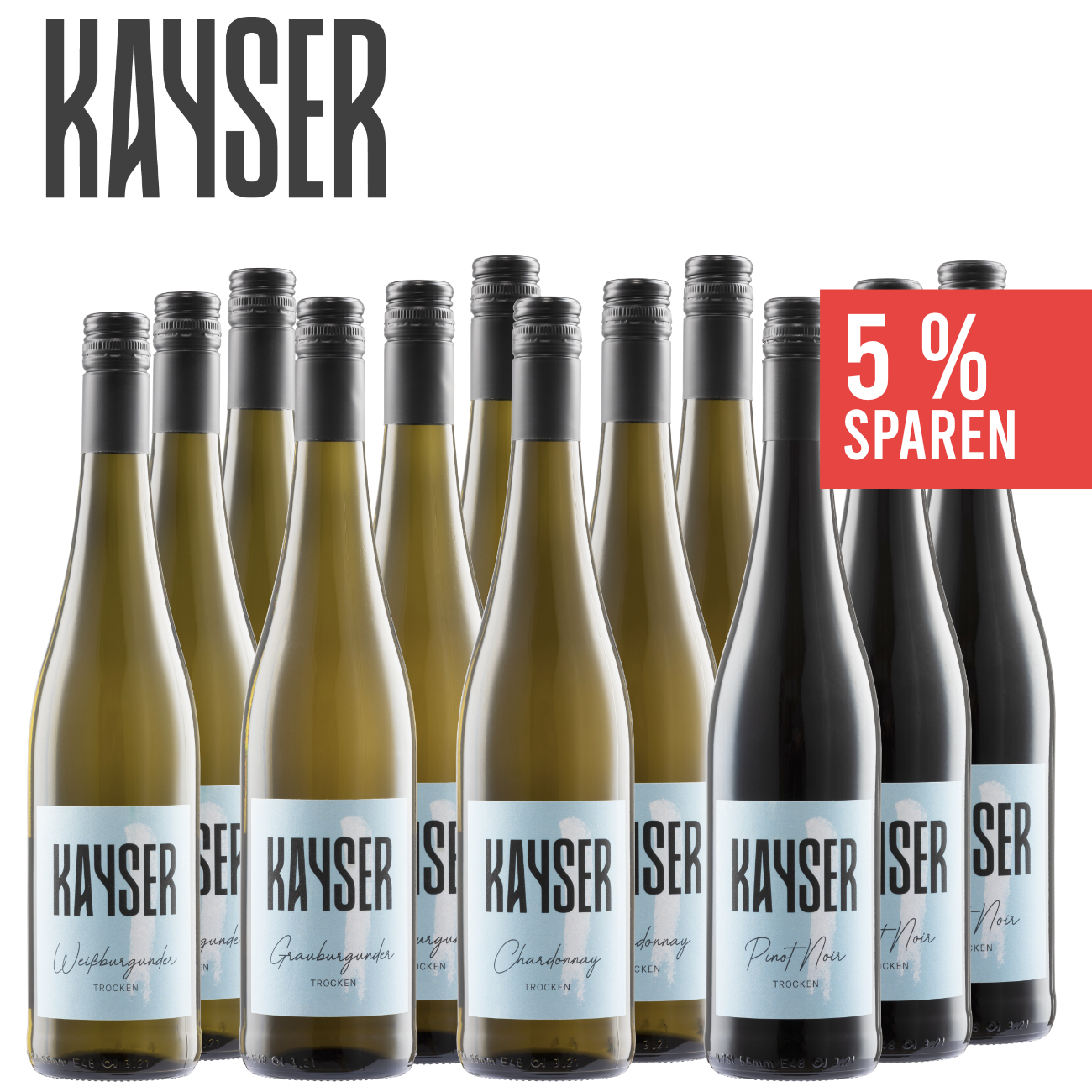 Kayserliche Burgunder 12 x 0,75 L - Frank Kayser Wein & Sekt