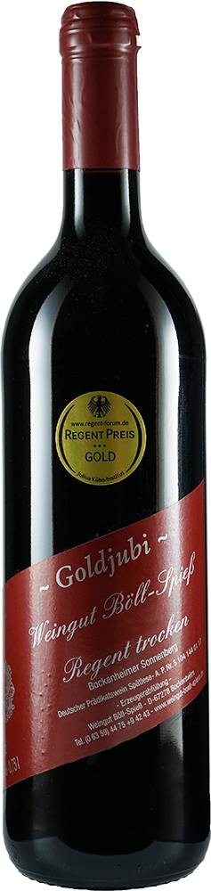2015 GOLDJUBI Regent Spätlese trocken 0,75 L - Weingut Böll-Spieß