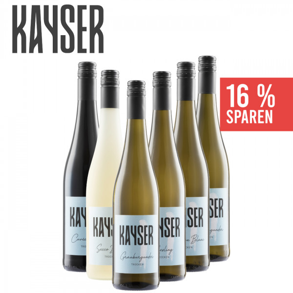 Die Kaysers kennenlernen 6 x 0,75 L ► Frank Kayser Wein & Sekt