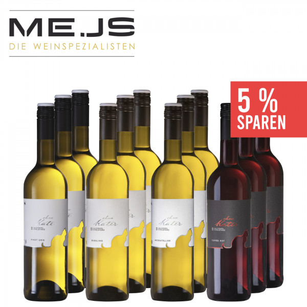 Ohne Kater Weinpaket 12 x 0,75 L ► MEJS - Die Weinspezialisten