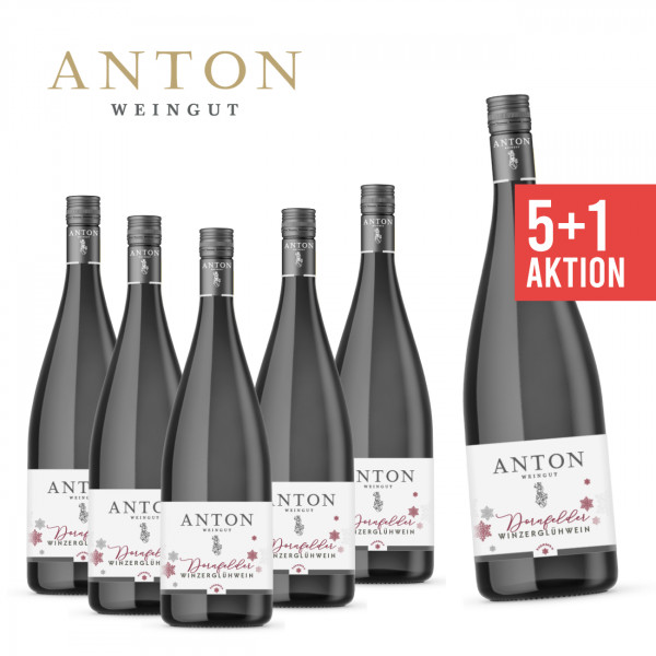 5+1 Winzerglühwein Dornfelder rot 1,0 L ► Weingut Anton